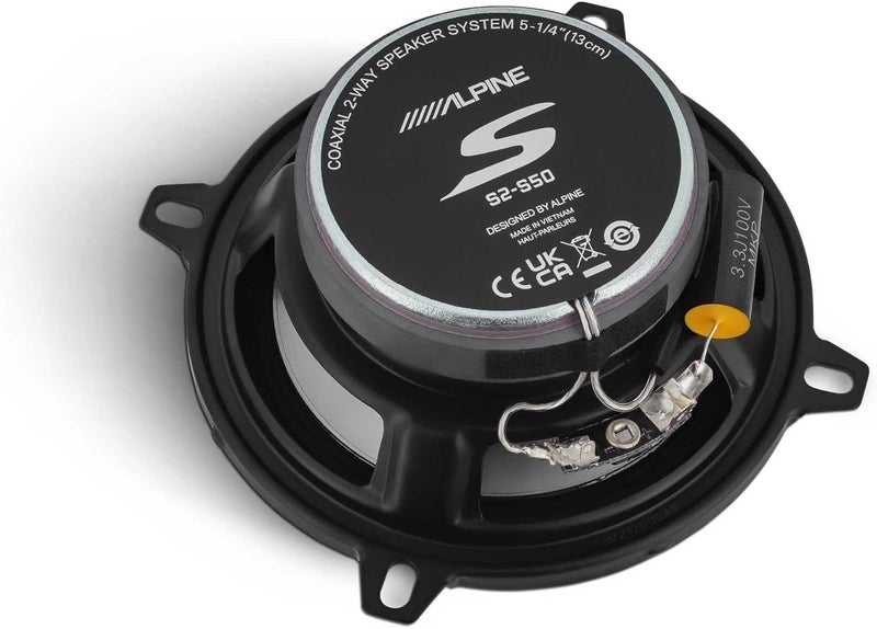 Alpine S2-S50 S-Series 5.25" Next-Generation 2-Way Coaxial Speakers - Image 4